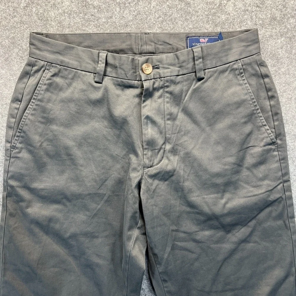 Vineyard Vines Pants Men's Size 30x32 Breaker Pant Straight Leg Gray Chino Pants - Picture 3 of 15